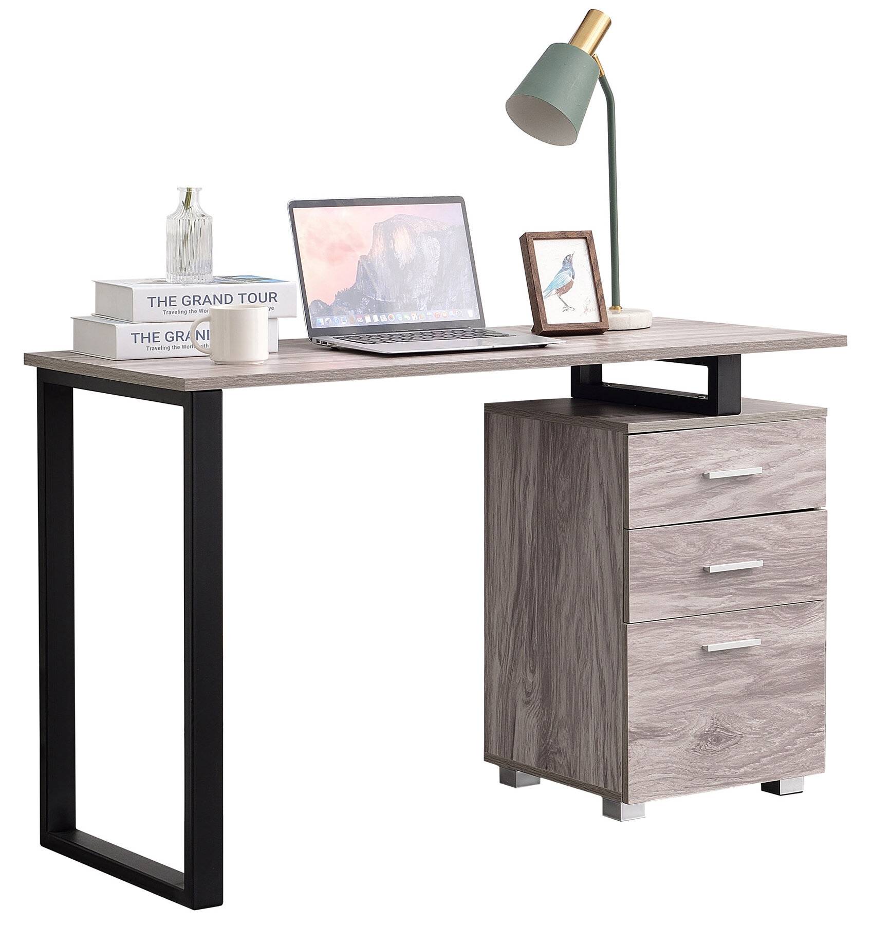 Schreibtisch Stockton grau