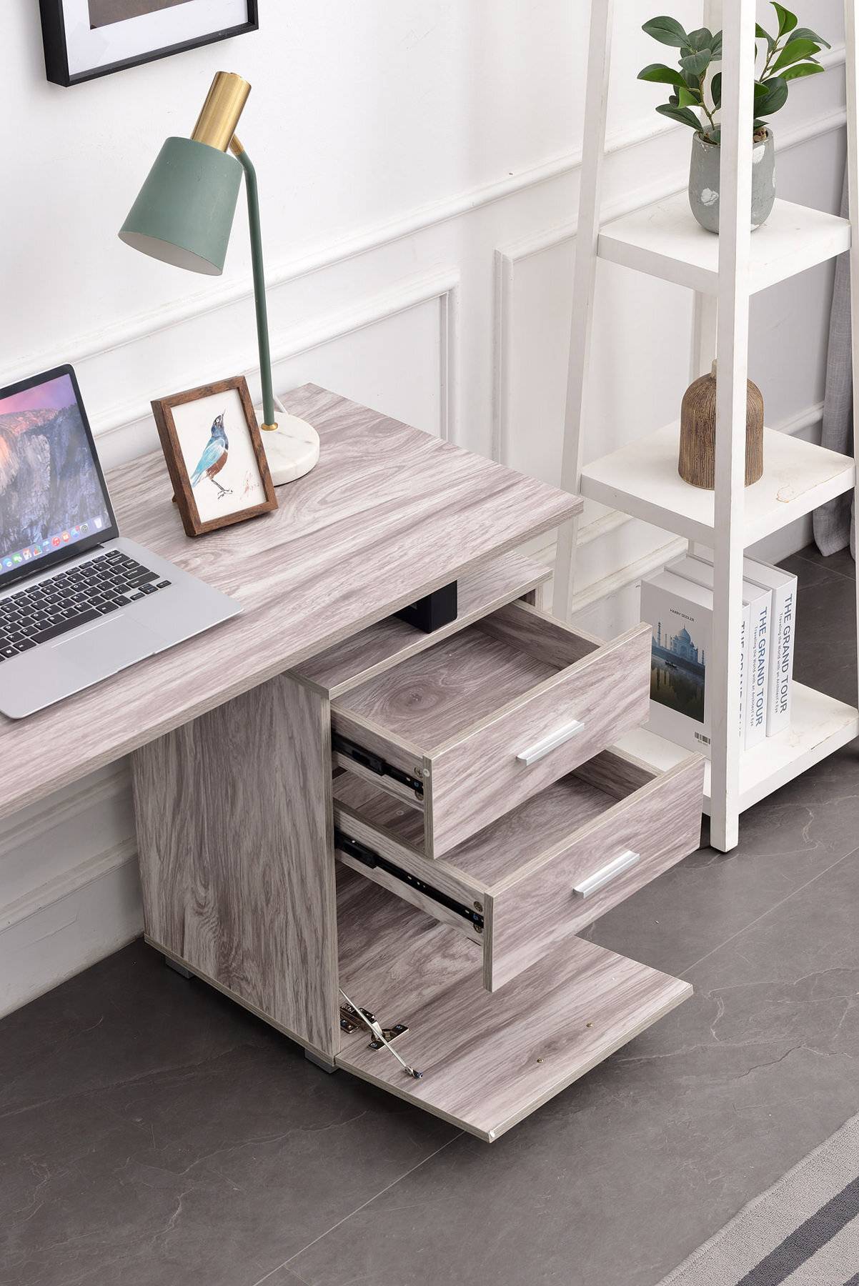 Schreibtisch Stockton grau-3