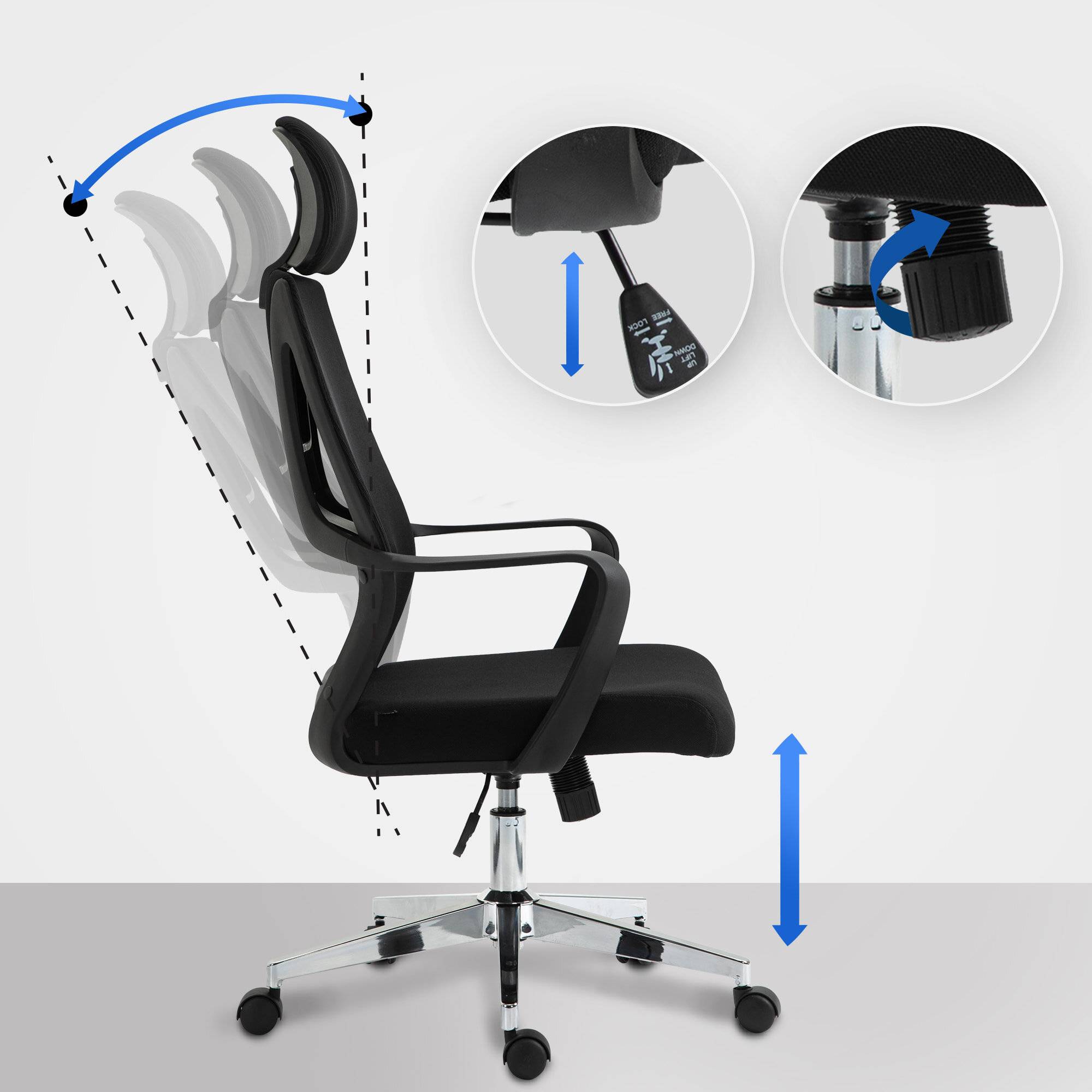 Bürostuhl Kanab schwarz-2