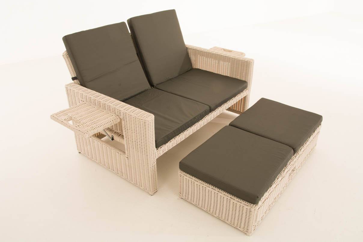 Sofa Ancona Anthrazit 5mm perlweiß-1