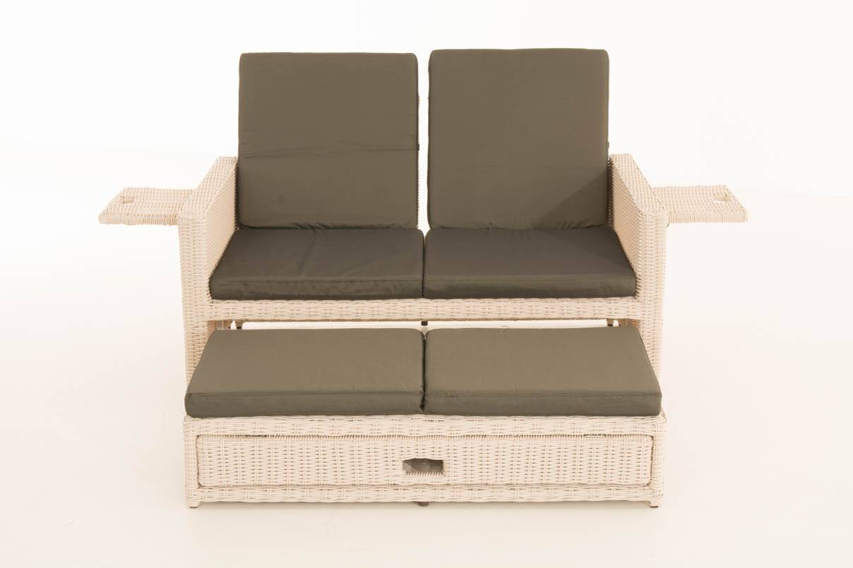 Sofa Ancona Anthrazit 5mm perlweiß-2