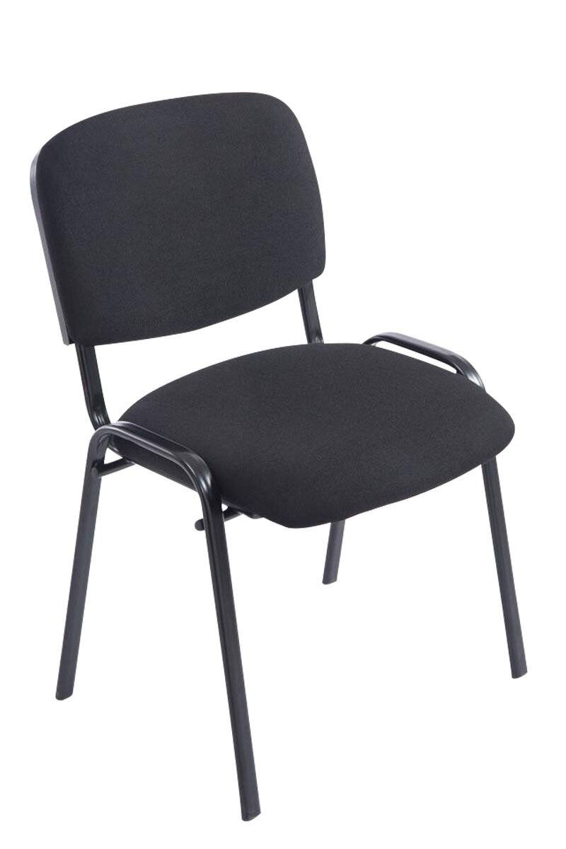 Besucherstuhl Ken XL Stoff schwarz-0