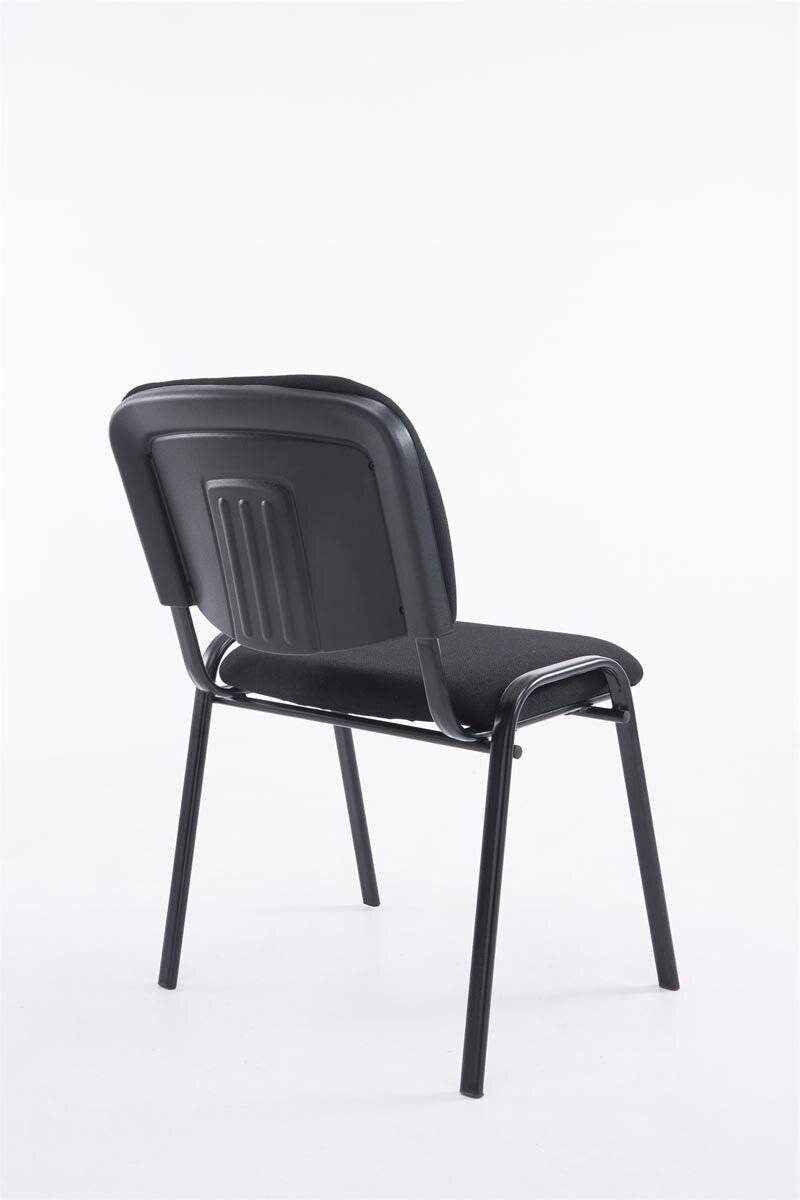 Besucherstuhl Ken XL Stoff schwarz-3