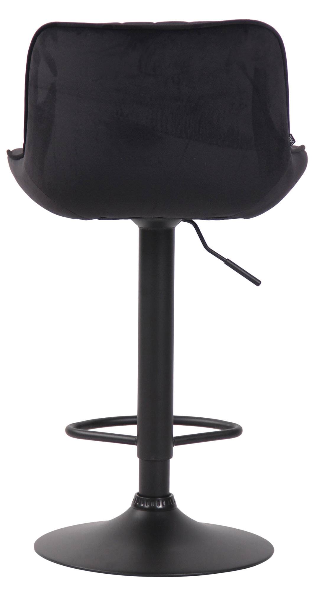 Barhocker Lentini Samt schwarz schwarz-4