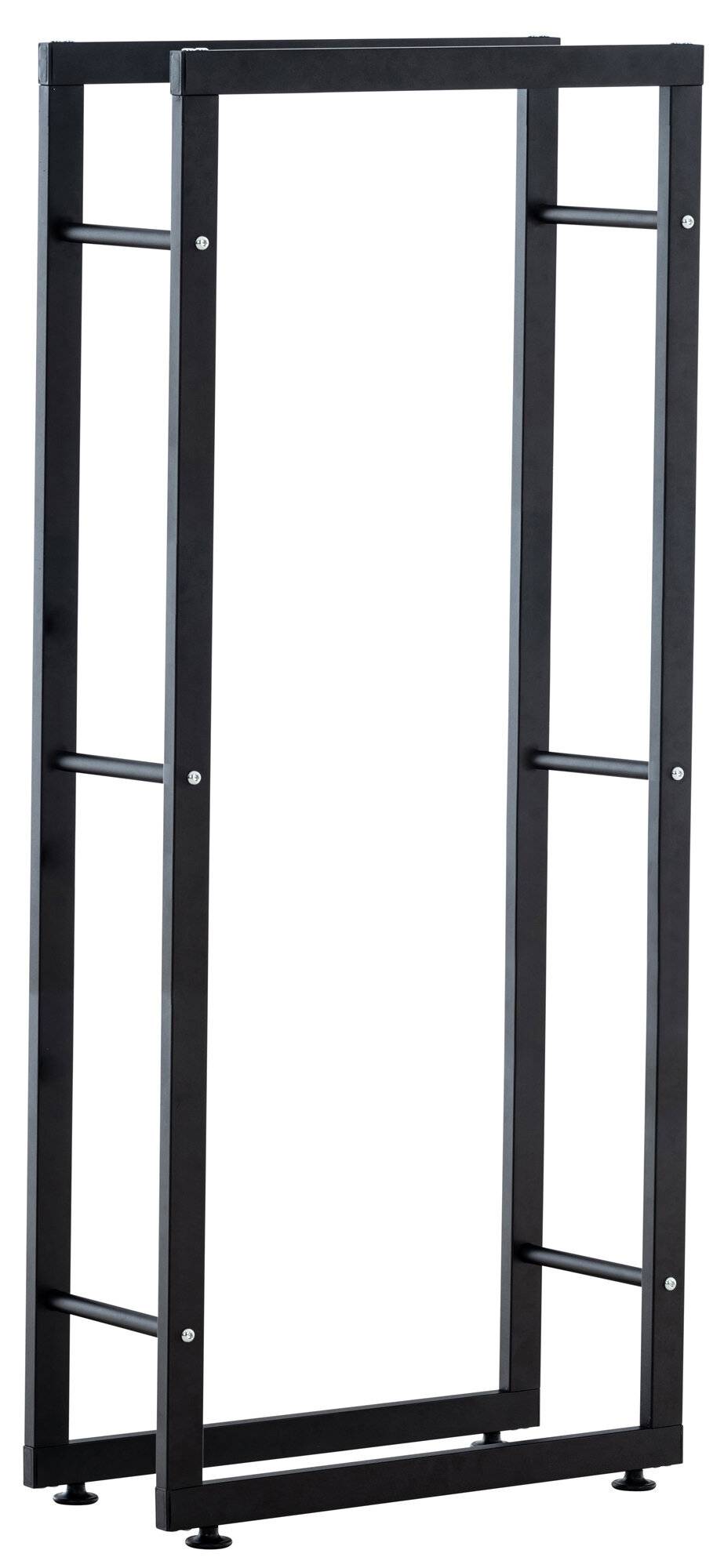 Kaminholzständer Keri V2 25x40x125 schwarz-1