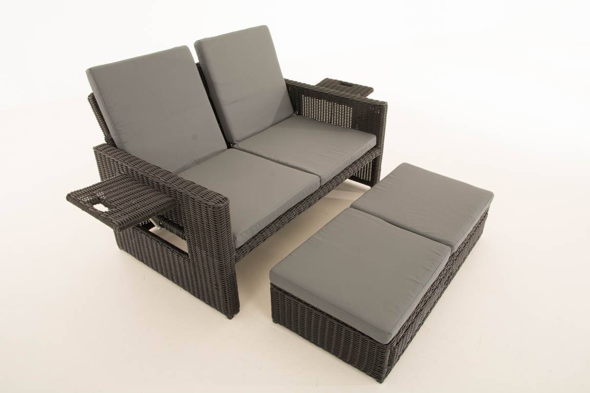 Sofa Ancona Eisengrau 5mm schwarz-1