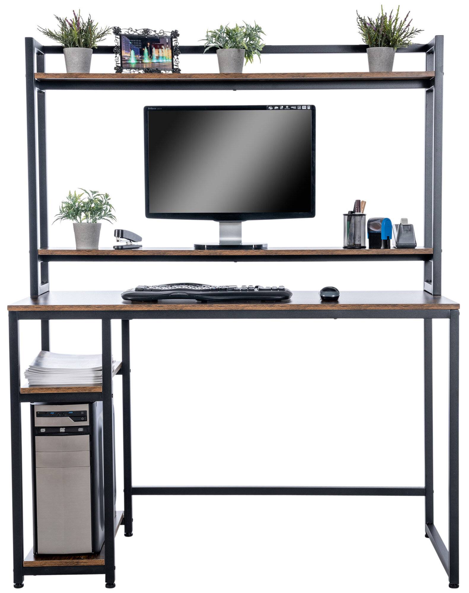 Schreibtisch Billings schwarz/braun-1