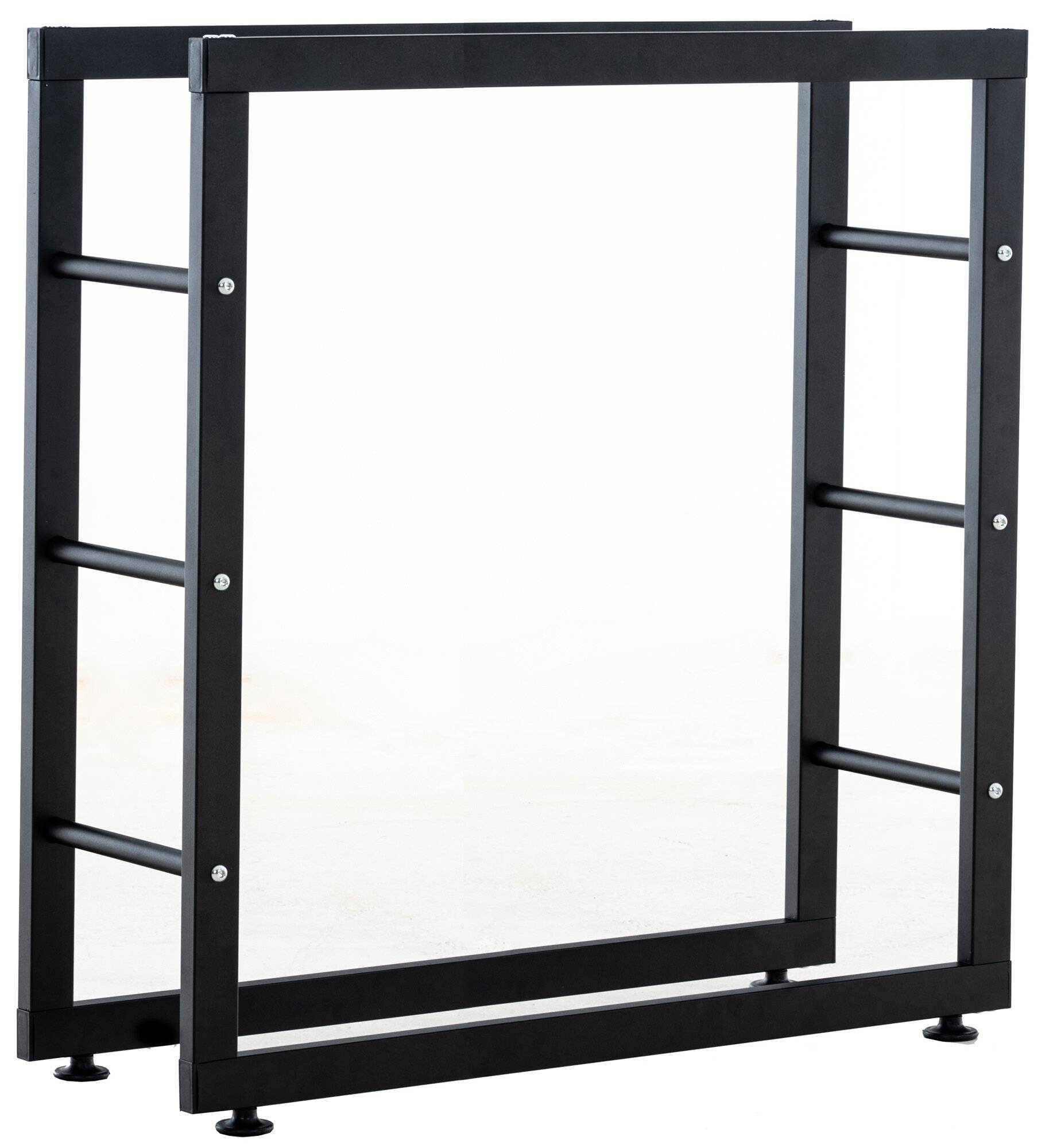 Kaminholzständer Keri V2 25x80x100 schwarz-1