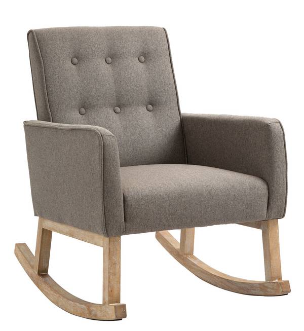Schaukelstuhl Dream Stoff taupe