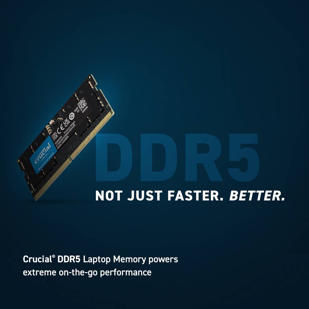 Crucial 64 GB 2x32 DDR5-5600 CL 46 SO-DIMM RAM Notebook Speicher DDR 262-Pin-1