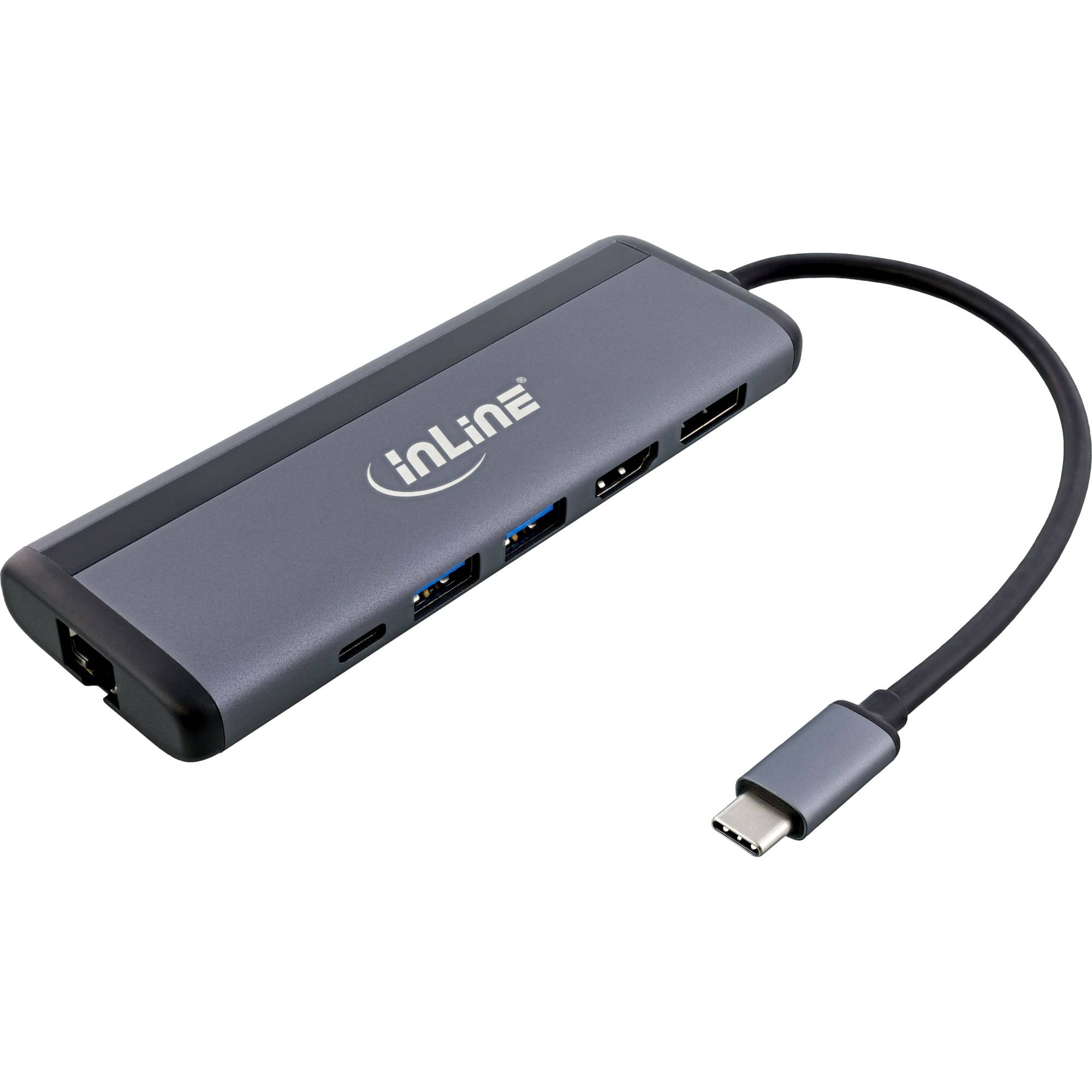 InLine® 8-in-1 USB-C Multihub, HDMI, DP, USB 3.2, PD 3.0 100W, MST-0