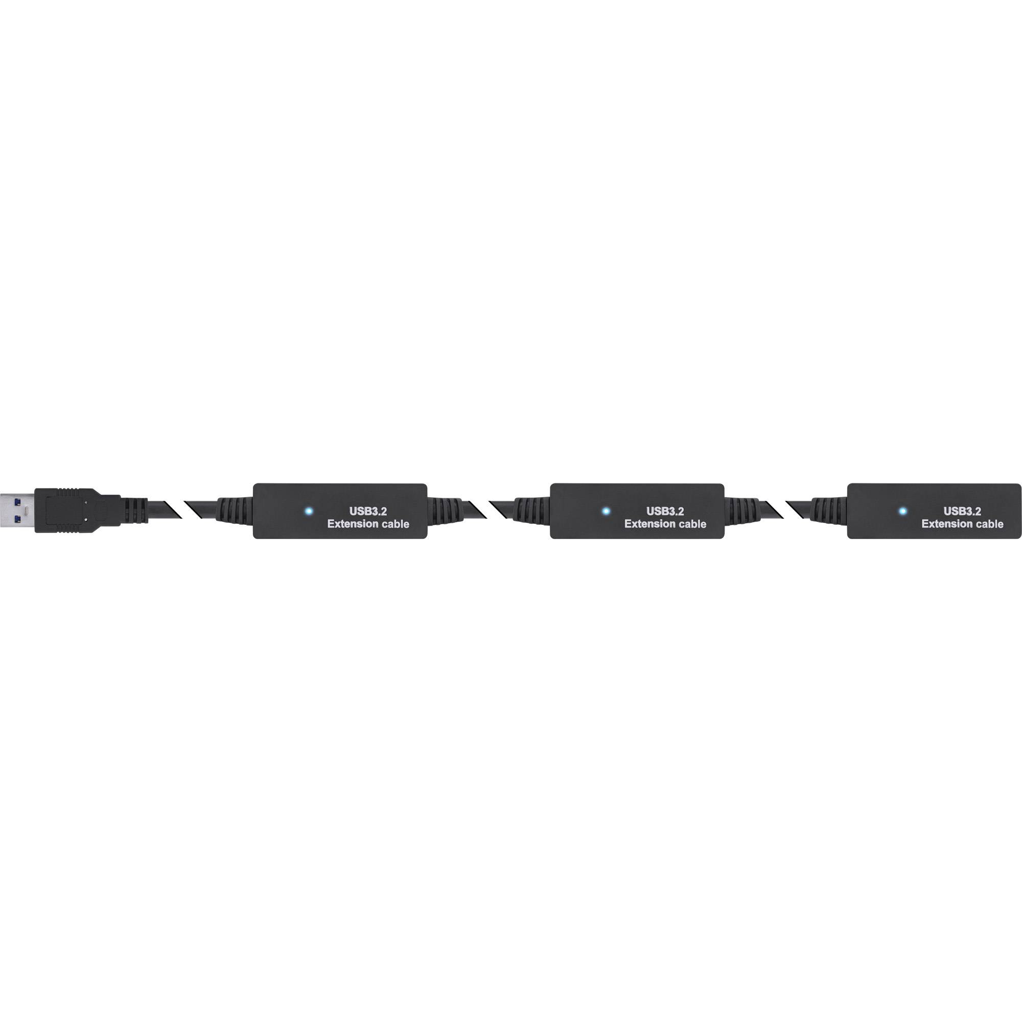 INLINE - USB 3.2 Gen.1 Aktiv-Verlängerung - USB-A Stecker an USB-C Buchse - 10m-2