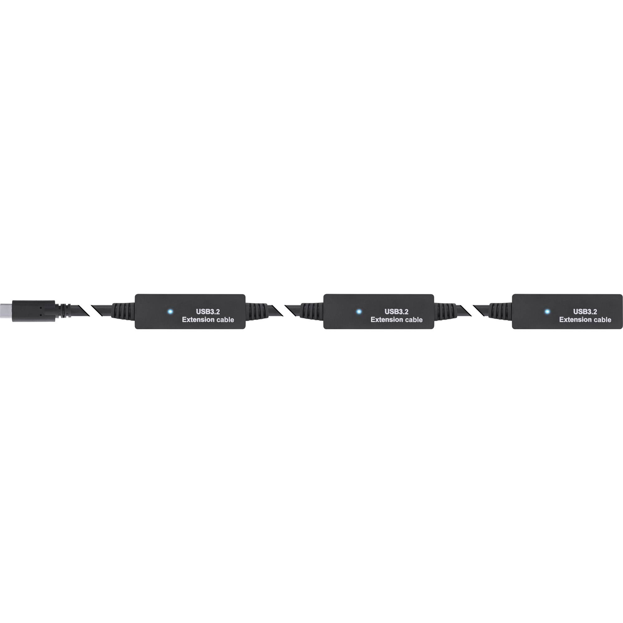 INLINE - USB 3.2 Gen.1 Aktiv-Verlängerung - USB-C Stecker an USB-A Buchse - 10m-1