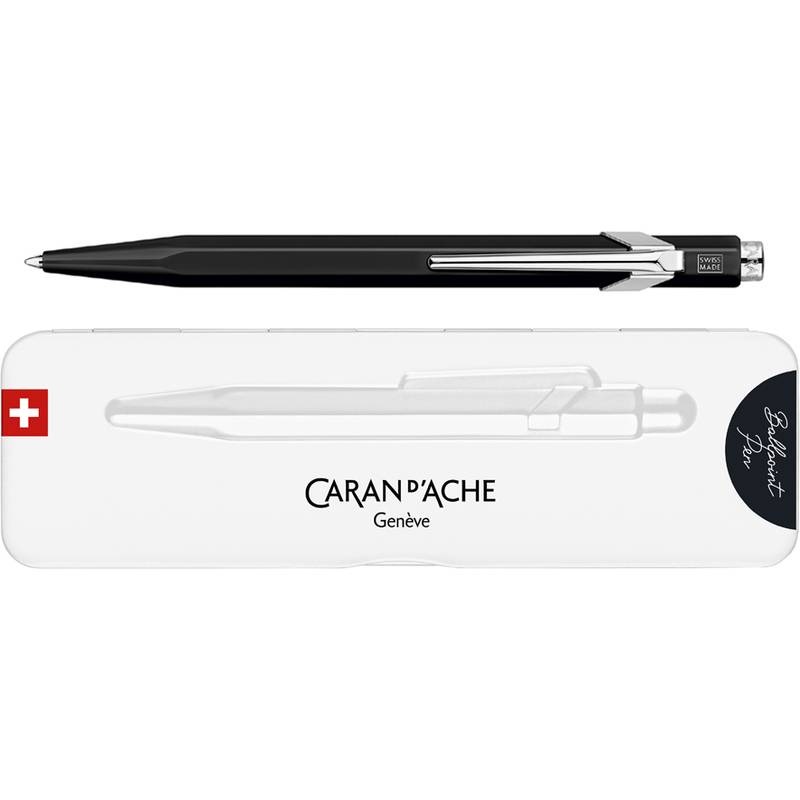 CARAN D'ACHE Druckkugelschreiber 849 POPLINE FLUO, schwarz (86040685)-0