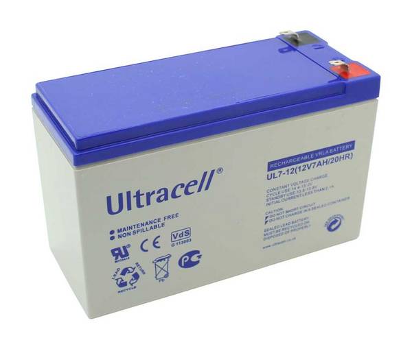 Ultracell UL7-12 12V 7Ah 4,8mm Faston