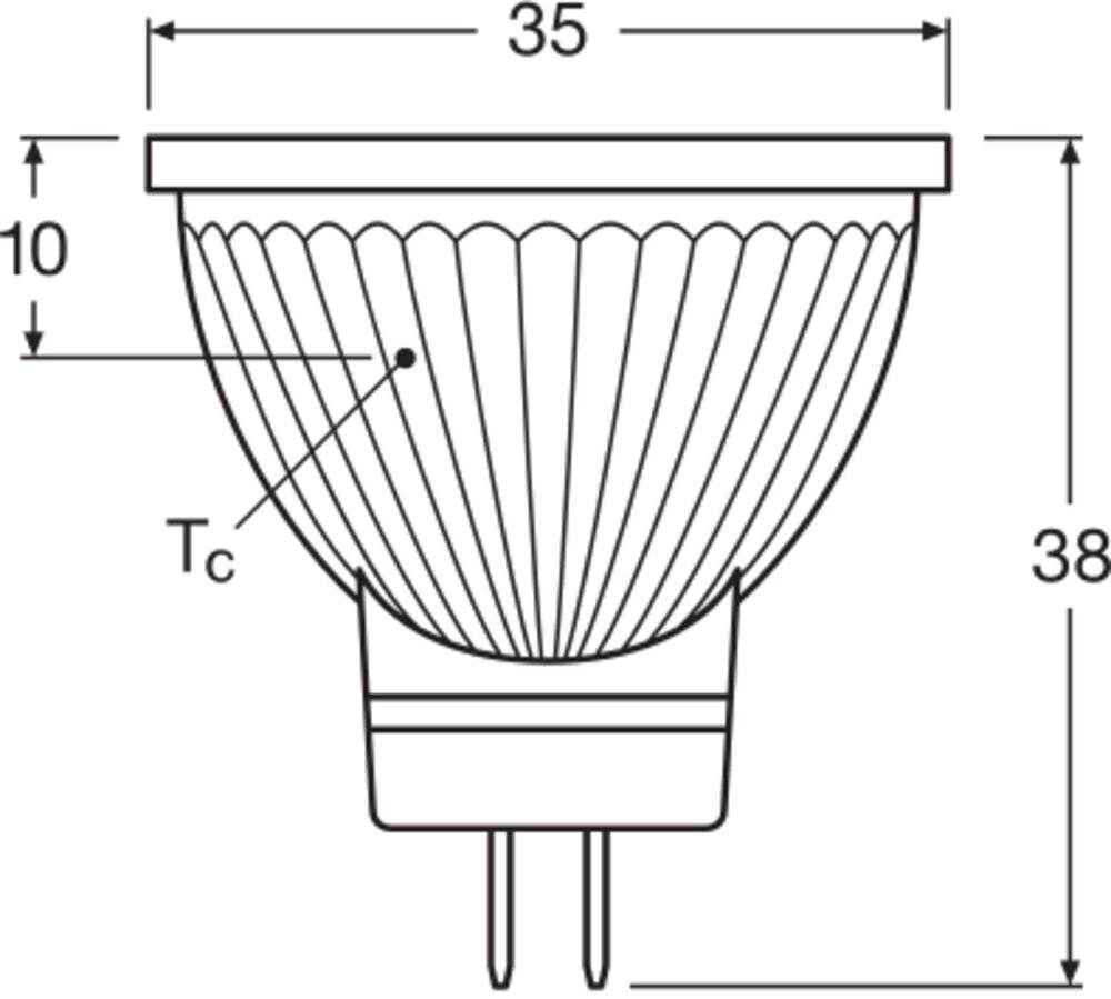 LEDV LED Reflektor 2,8-20W/927 dimmbar MR11 12V GU4 36° 25000h EEK G Leuchtmittel LED LED-1