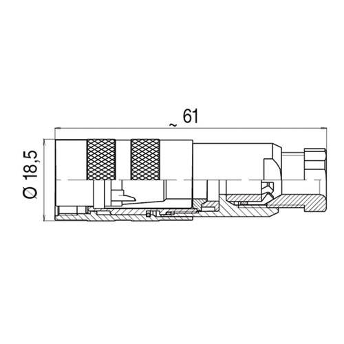 Binder 99 5126 15 07 Serie 423 | 7-polige Buchse | EMC | IP67-1