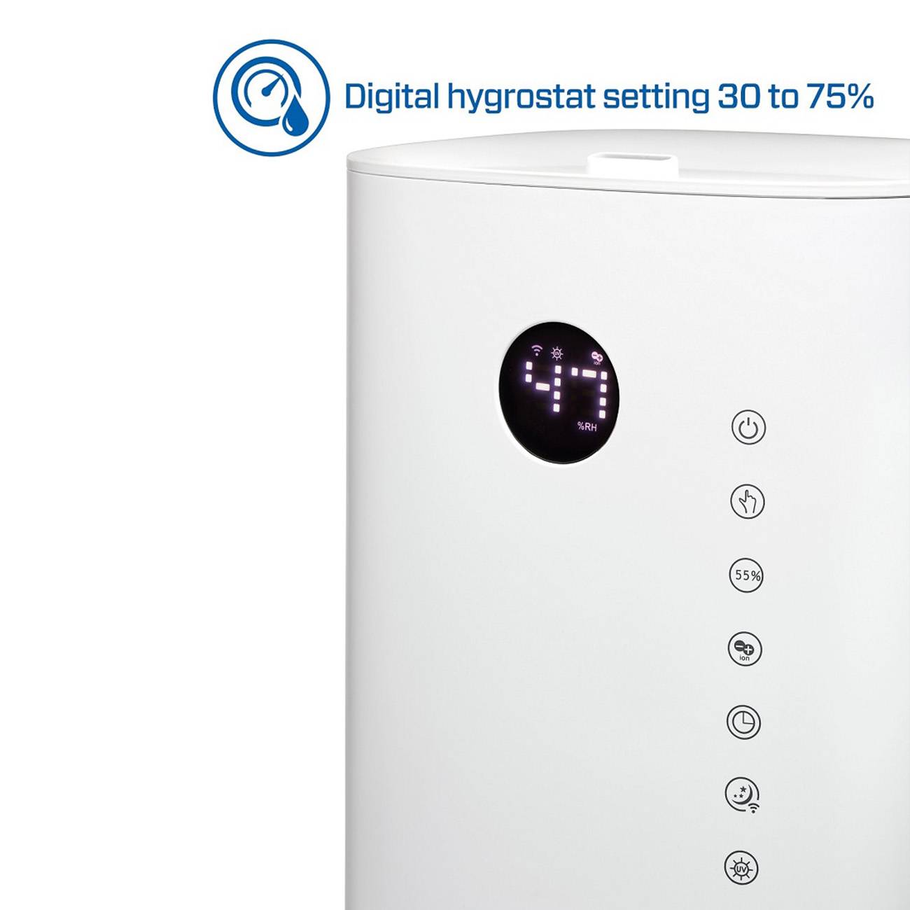 Clean Air Optima CA-604W Smart Top Filling - Luftbefeuchter mit Ionisator und Aromatherapie - Räume bis 55m²/140 m³-4