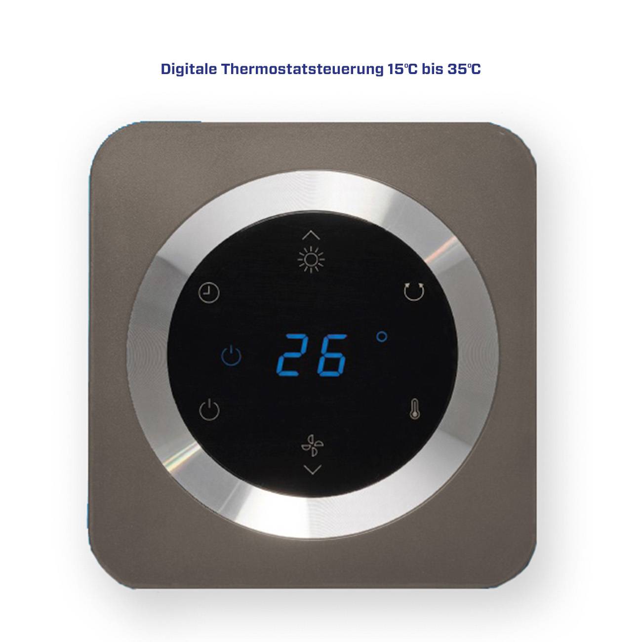 Clean Air Optima CA-904C Smart - Design Heizlüfter - Heizen und kühlen - Heizung: 1000/2000 Watt - Räume bis 40m²/100 m³-3