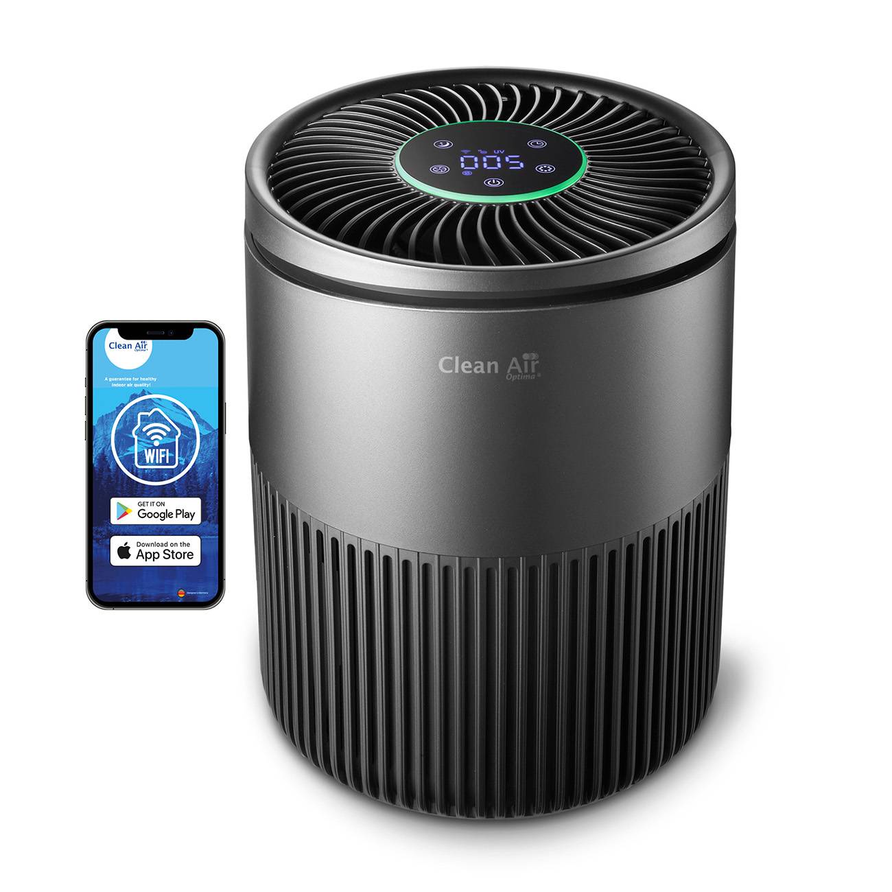 Clean Air Optima CA-503T Compact Smart - Intelligenter Luftreiniger - 140m³ teilchenfreie Luft - Räume bis: 30m² / 75m³-0