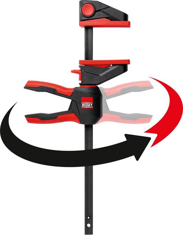 Bessey Einhandzwinge mit drehbarem Griff S - EZ360S-11SET