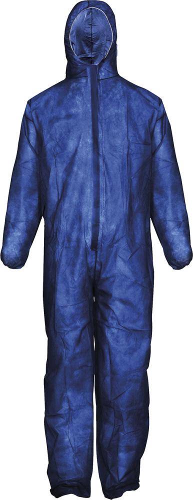 Schutzoverall, PP, 50g/qm, blau, Gr. L - Artikel: 4029201019471-0