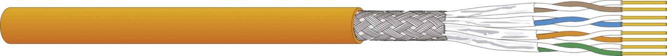 Dätwyler IT Infra CU 7080 Kat.7 orange 4P S/FTP AWG23 18291100DK