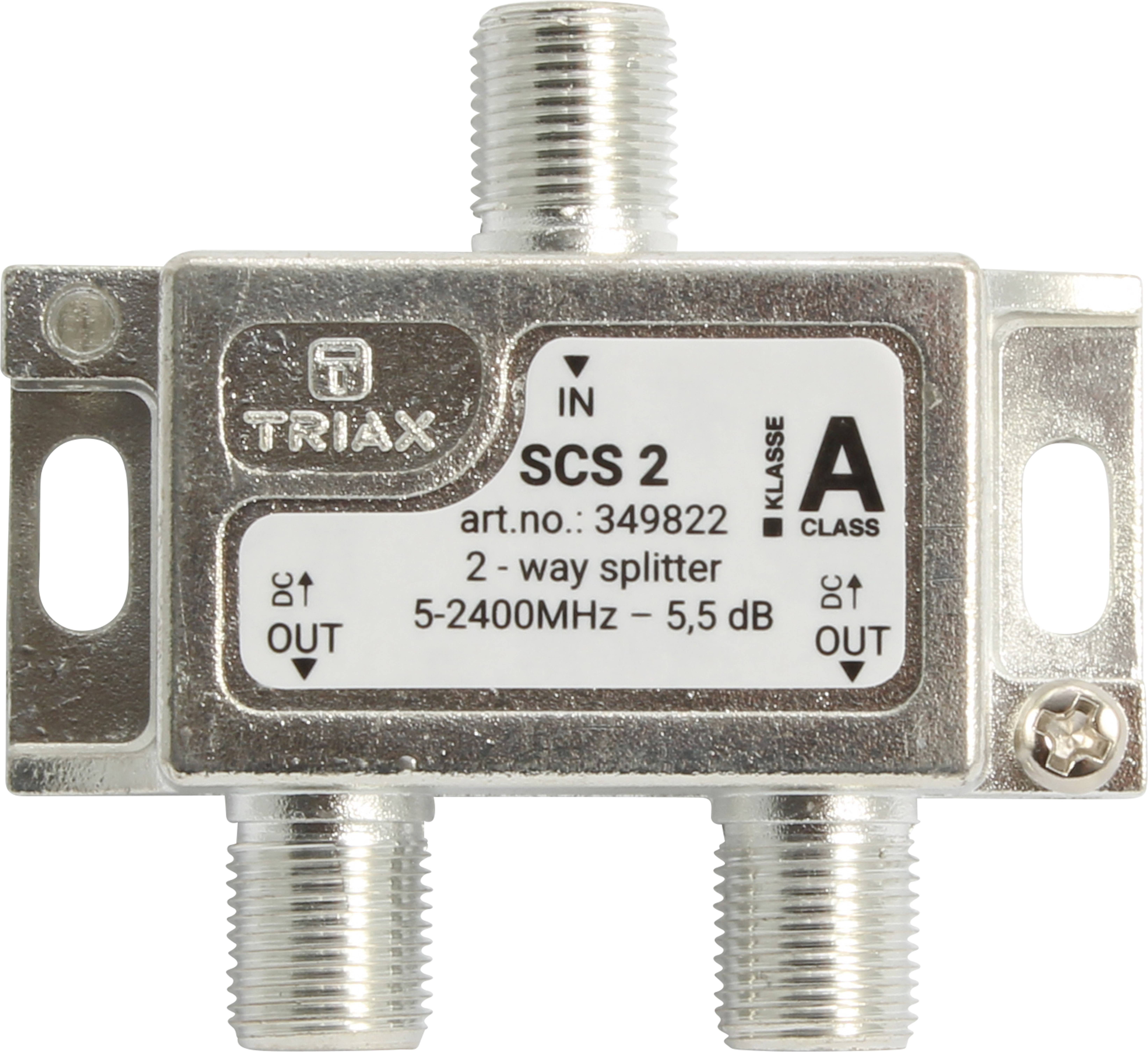 TRIAX Verteiler F-Conn 2f 5-2400MHz 6dB/Dg-0