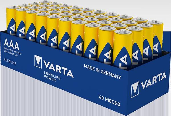 Varta Cons.Varta Batterie VARTA LONGLIFE Alkali-Mangan Power AAA Folie 4