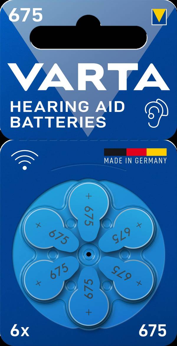 Varta Cons.Varta Hörgerätebatterie Batteries 675 VARTAHearAidB675Bli6