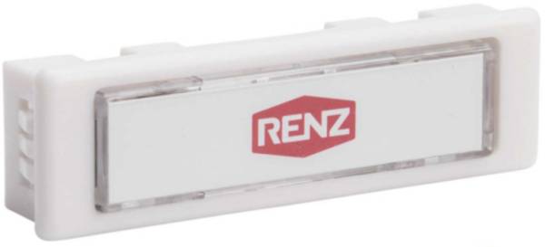 Renz Metallwaren. Kombitaster LIRA 75x22 weiss 97-9-85110 ws