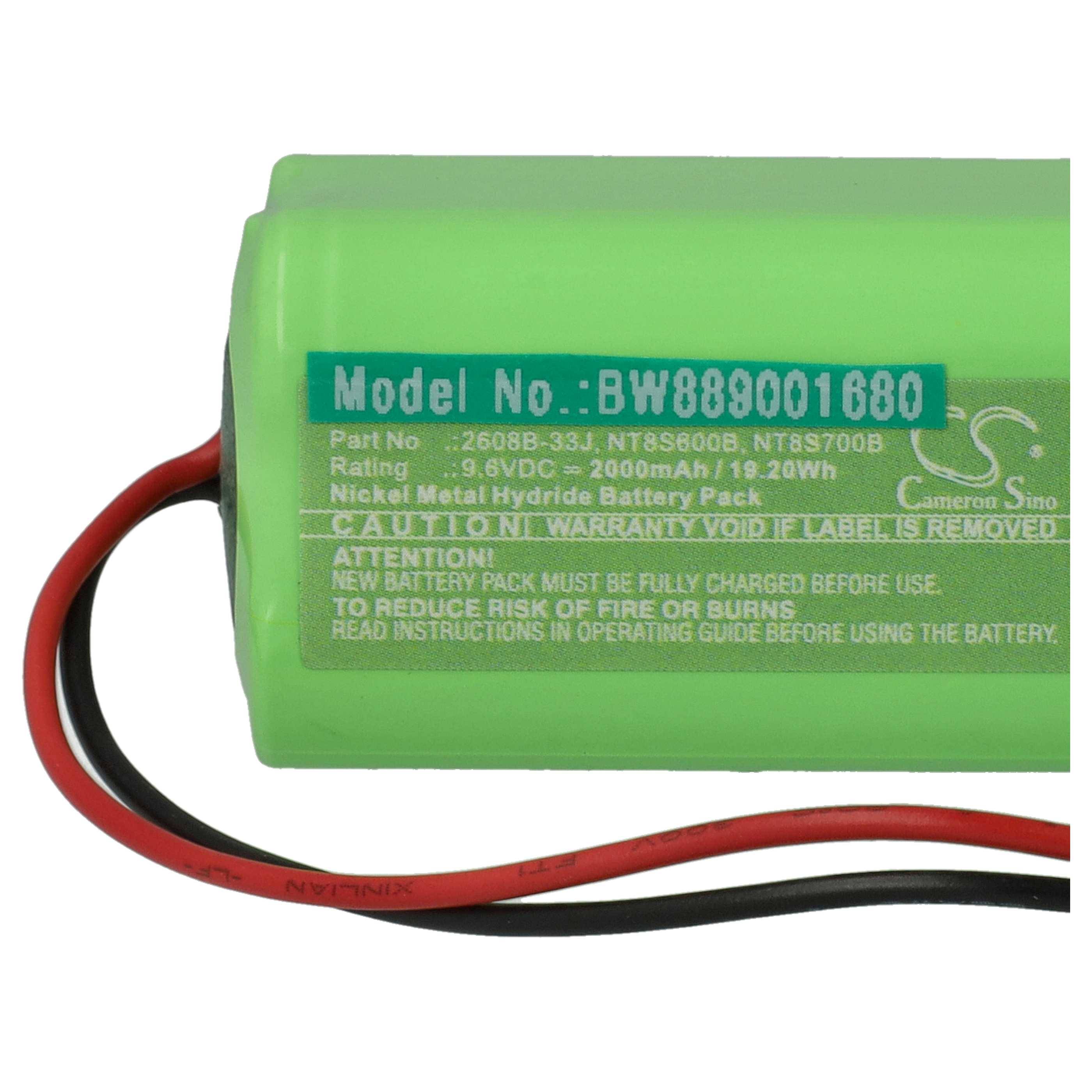 vhbw 2x Akku kompatibel mit Futaba T6DA Fernbedienung Remote Control (2000 mAh, 9,6 V, NiMH)-3