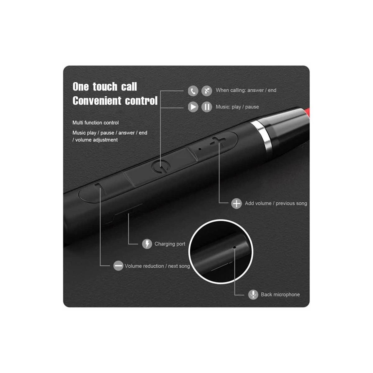 Lenovo SportTunes 5K Wireless In-Ear Kopfhörer | Rot-0