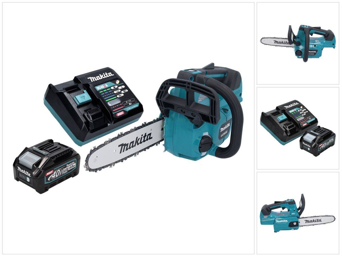 Makita UC 002 GM101 Akku Kettensäge 40 V max. 25 cm 24,8 m/s Brushless + 1x Akku 4,0 Ah + Ladegerät-0