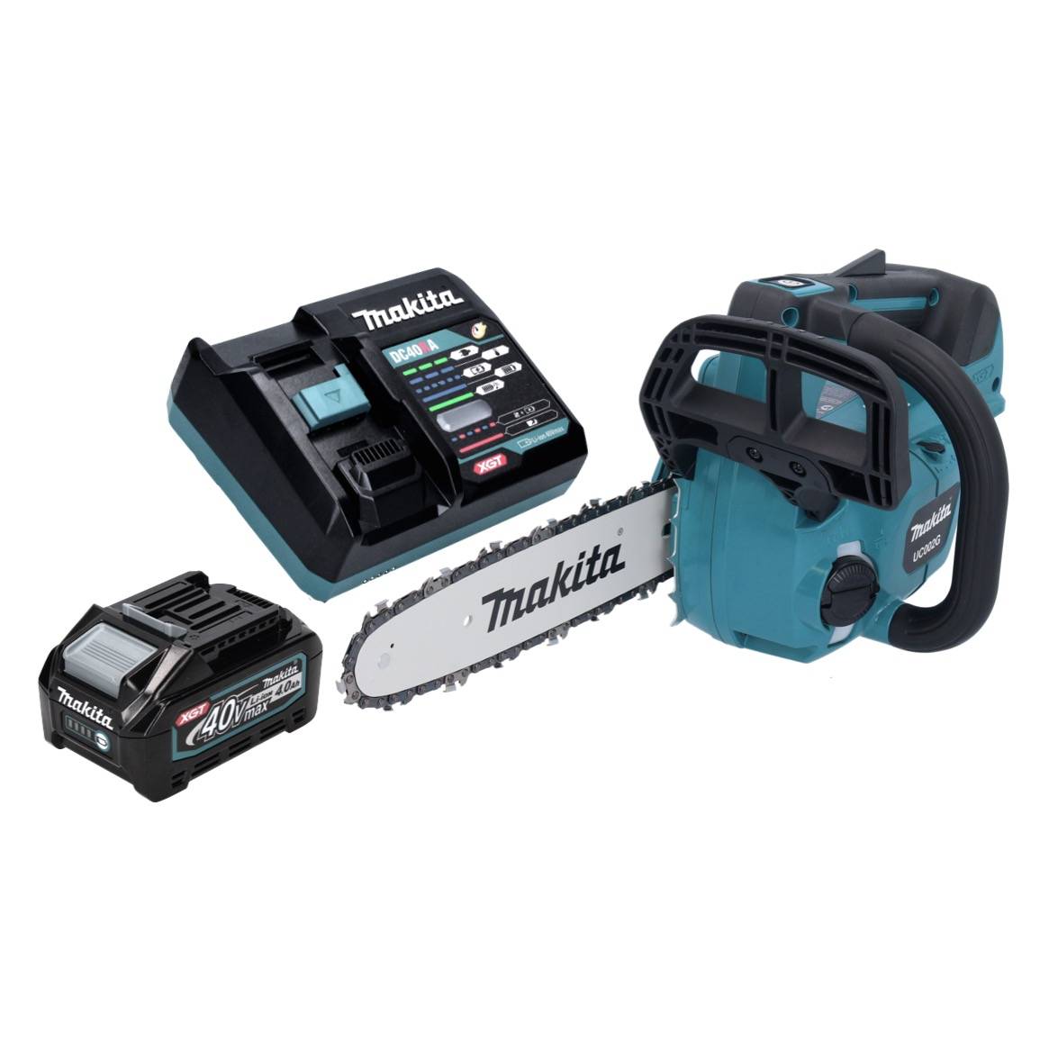 Makita UC 002 GM101 Akku Kettensäge 40 V max. 25 cm 24,8 m/s Brushless + 1x Akku 4,0 Ah + Ladegerät-1