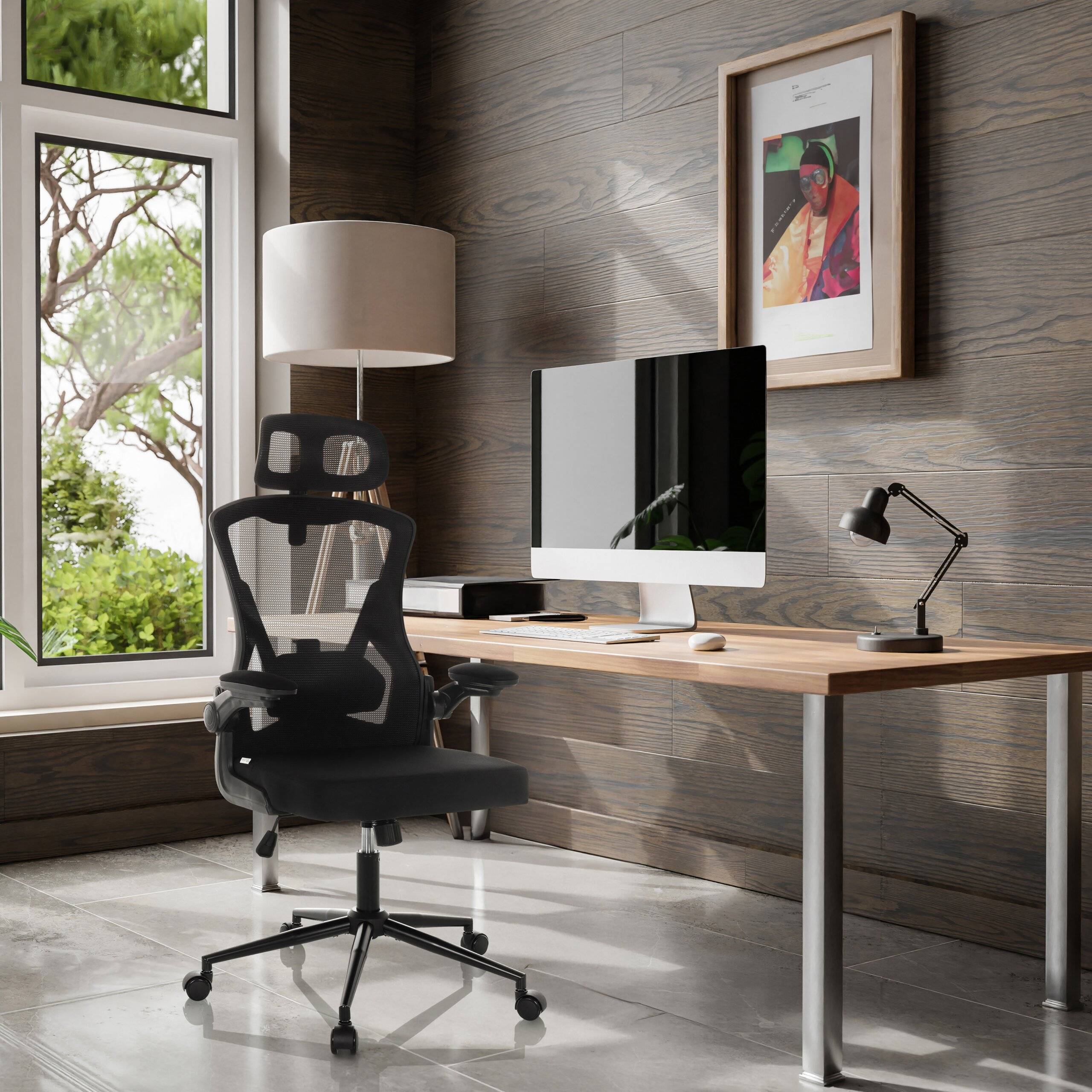 Bürostuhl Chefsessel ARIGANO Netzstoff Stoff schwarz hjh OFFICE-4