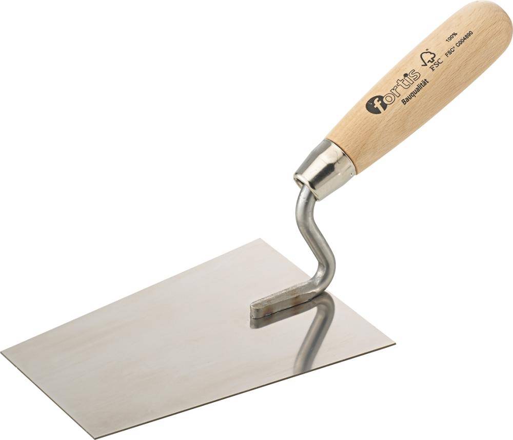 Tiroler Maurerkelle 160mmS-Hals rostfrei FORTIS Bau - Artikel: 4063726006127-0
