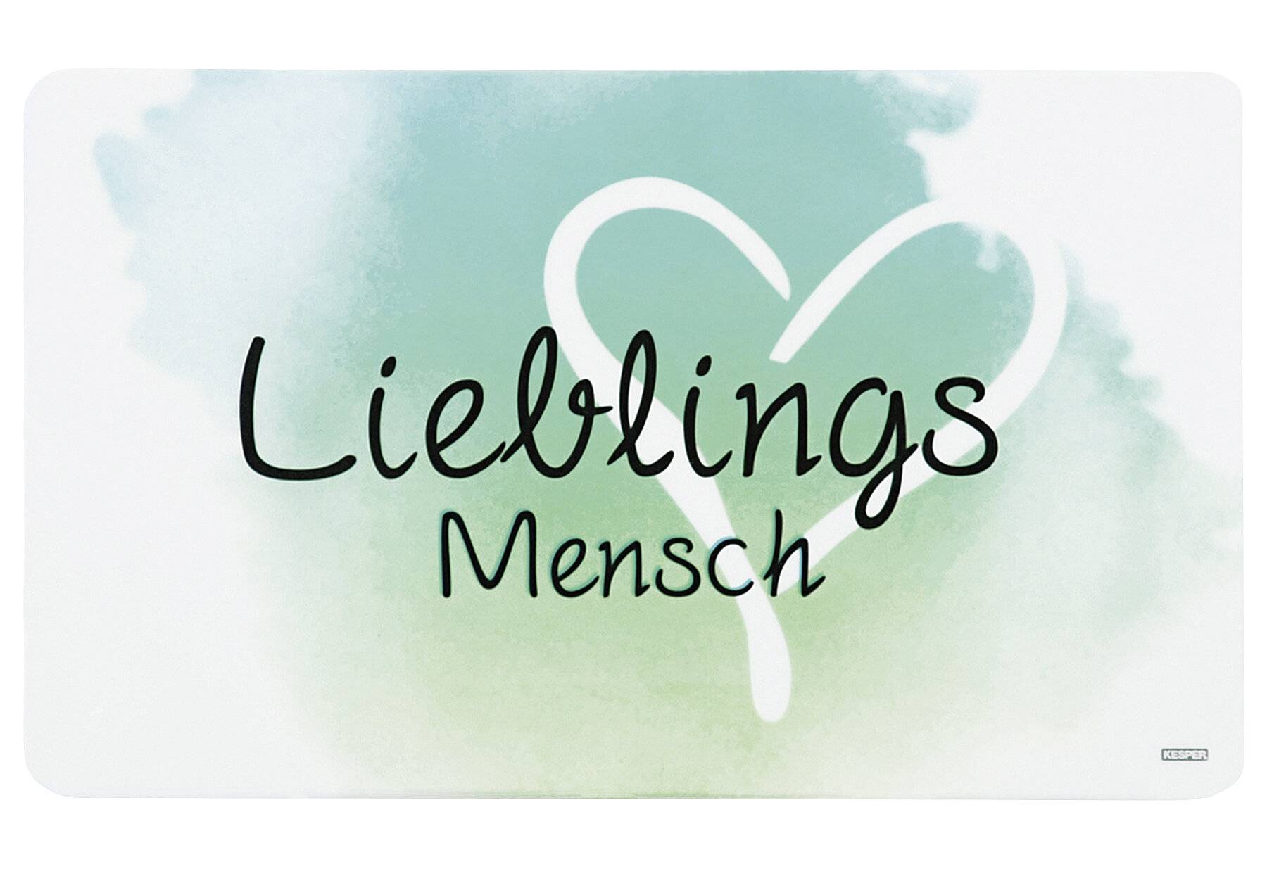 10er SET KESPER 31253 Dekor-Frühstücksbrettchen LIEBLINGSMENSCH