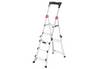 Hailo D100 TL Topline Teleskopleiter - ausziehbare, klappbare Aluminium-Leiter - Höhe