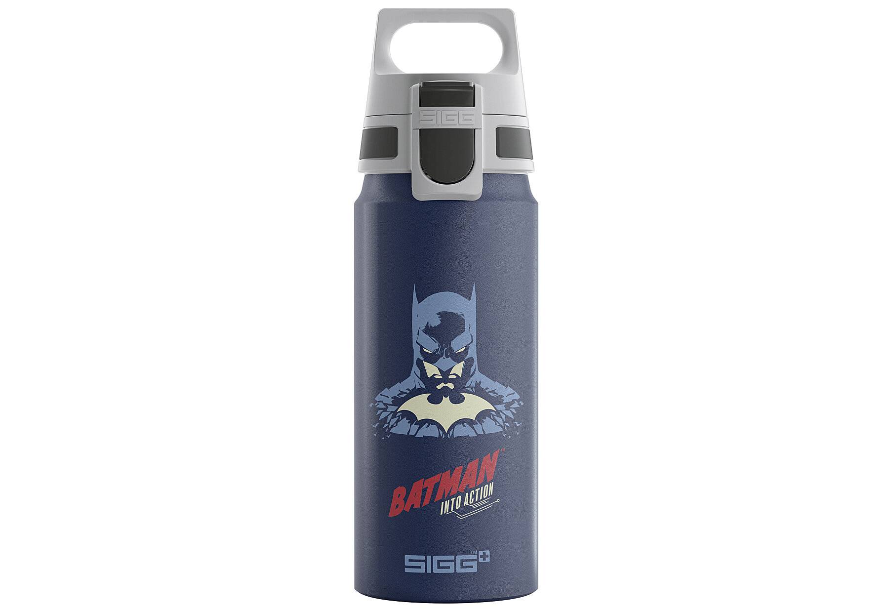 SIGG - Alu Trinkflasche Kinder - WMB ONE Batman Into Action Blue - Für Kohlensäurehaltige-0