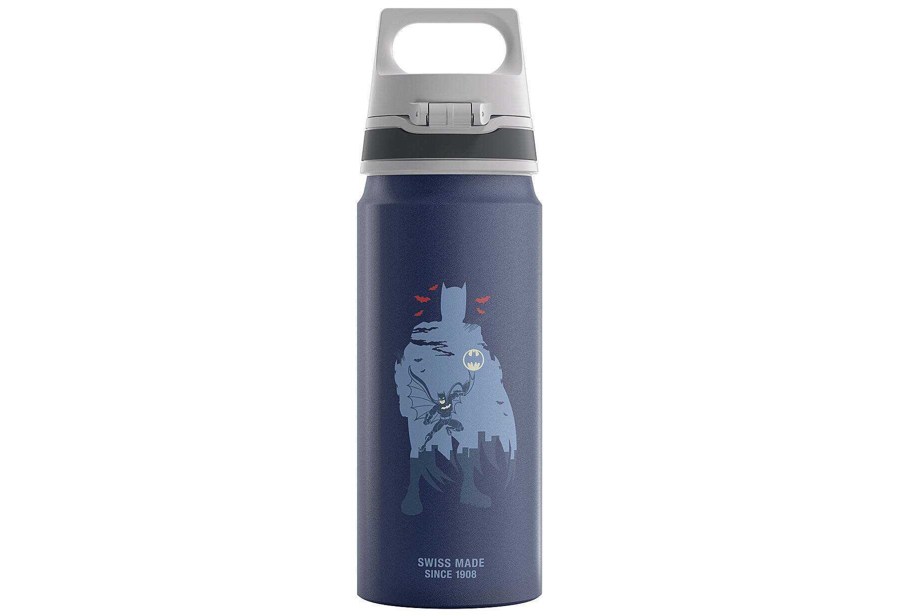 SIGG - Alu Trinkflasche Kinder - WMB ONE Batman Into Action Blue - Für Kohlensäurehaltige-1