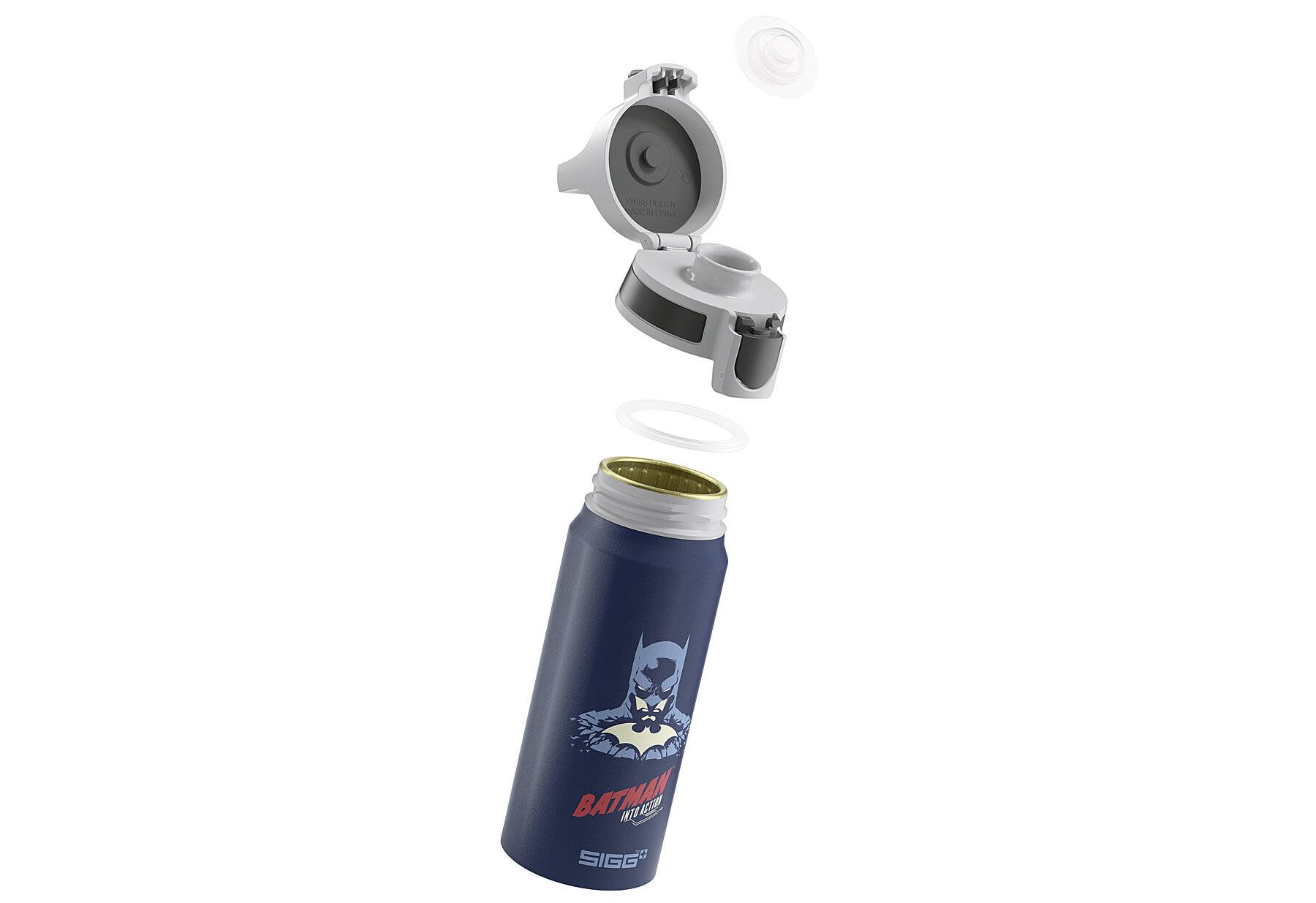SIGG - Alu Trinkflasche Kinder - WMB ONE Batman Into Action Blue - Für Kohlensäurehaltige-4