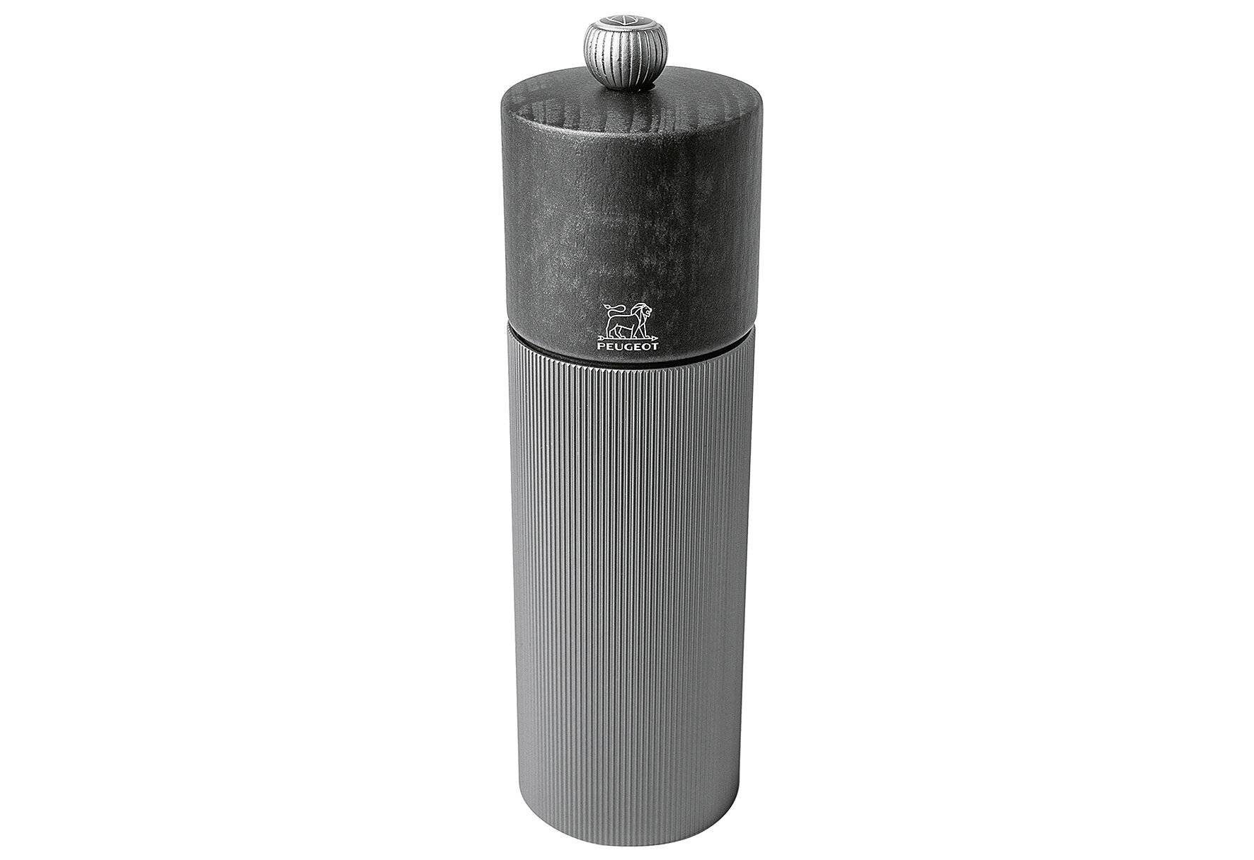 Peugeot Saveurs Line Holz/Aluminium Pfeffermühle 18 cm Graphit