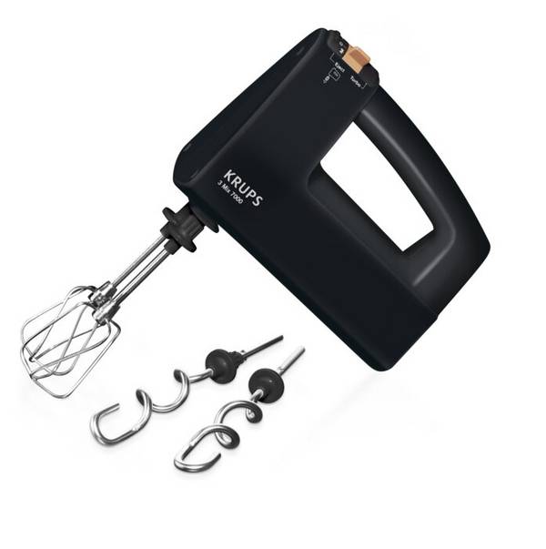 Krups F60858 3 MIX 7000 Handmixer 60 Jahre Edition | 500W |ergonomischer Griff | 1,65m-langes
