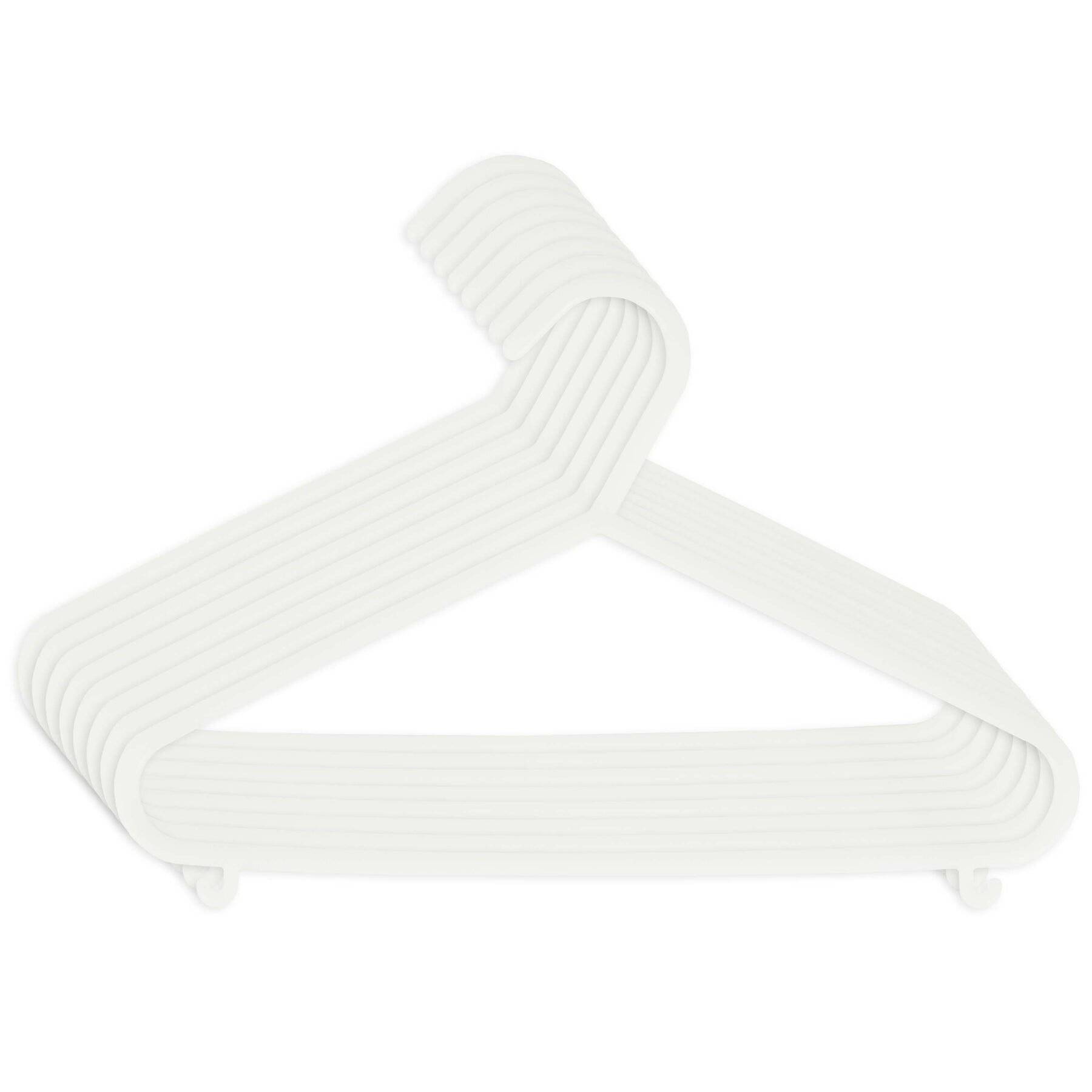 Bieco Kleiderbügel 8er Set White, Polypropylen (PP), Weiß, 1 Stück(e), 295 mm, 45 mm, 180 mm-0