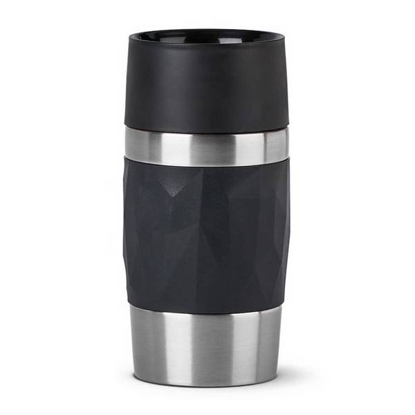Groupe SEB WMF Isolierbecher Compact 0,3l schwarz TRAVEL MUG Com. sw