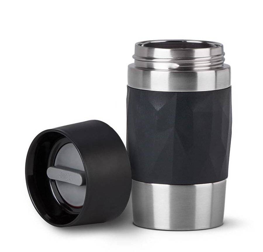 Groupe SEB WMF Isolierbecher Compact 0,3l schwarz TRAVEL MUG Com. sw-1
