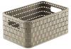 Rotho Country Aufbewahrungskiste 4l in Rattan-Optik, Kunststoff (PP) BPA-frei, cappuccino,