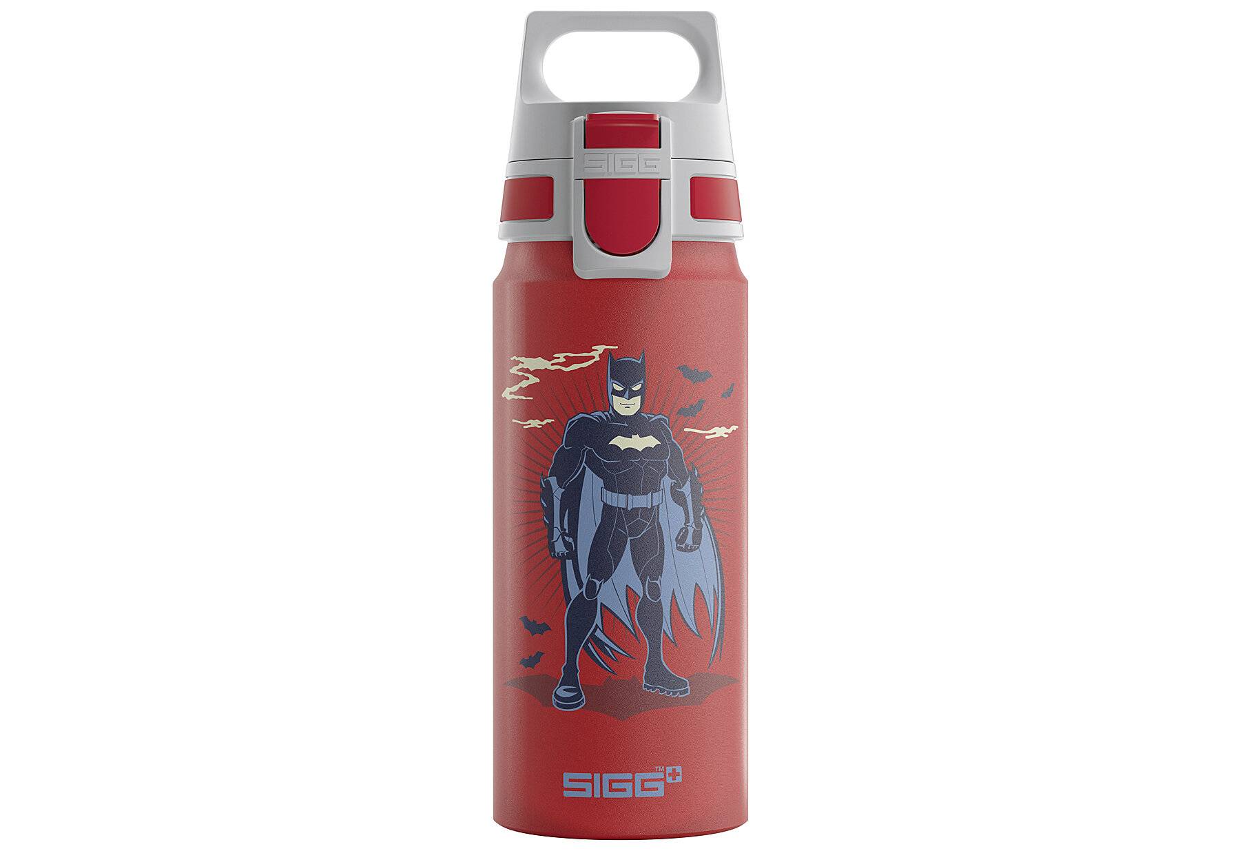 SIGG - Alu Trinkflasche Kinder - WMB ONE Batman Standing - Für Kohlensäurehaltige Getränke-0