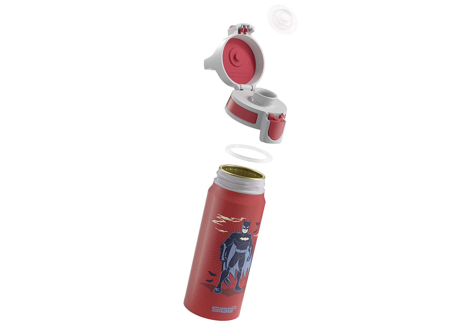 SIGG - Alu Trinkflasche Kinder - WMB ONE Batman Standing - Für Kohlensäurehaltige Getränke-4